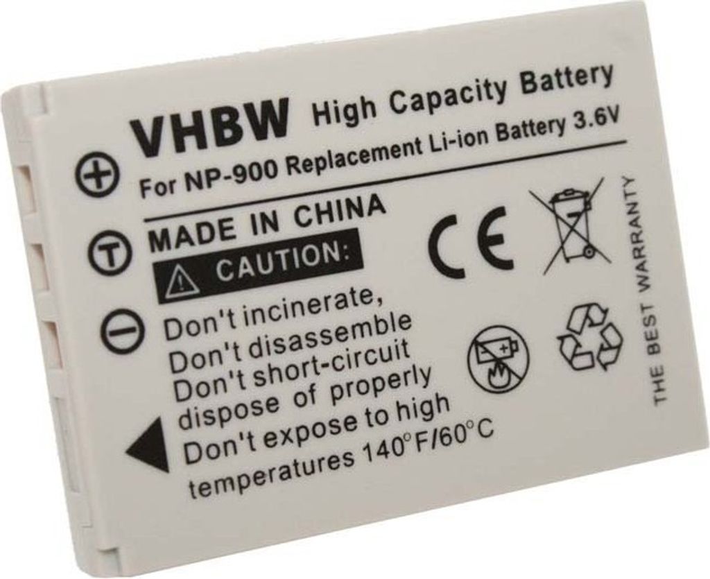 vhbw Akku kompatibel mit Olympus X-36, T-110, T100 Kamera (650 mAh, 3,6 V, Li-Ion)