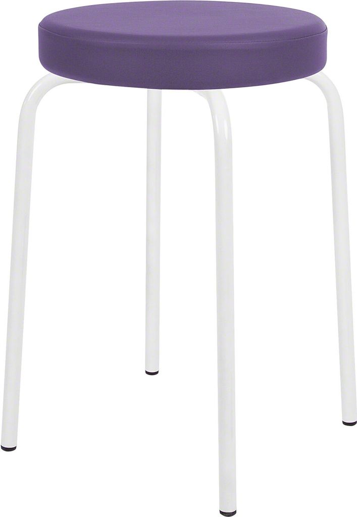 Gymnastikhocker mit Komfort-Polster, Hocker, Stapelhocker, Stapelbar ø 38 cm