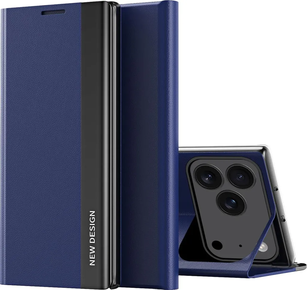 Custodia Elegante iPhone 17 Pro Max Blu Scuro - MagSafe & Stand - 1