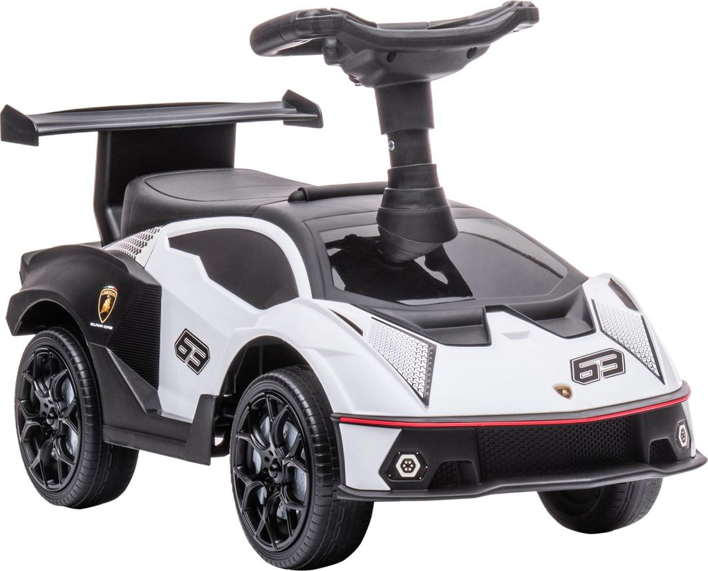 Lamborghini-Lizenz Rutscher Auto mit Soundeffekten, Kippschutz, 67x28x38 cm, Kinderfahrzeug