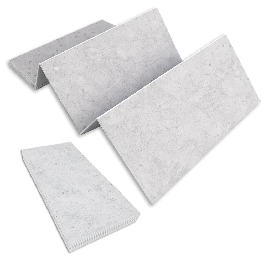 3D-Wandpaneele Beton 69 | Dekorative Wand- und Deckenpaneele aus Polystyrol | 274 x 50 cm | 1 Stück | Moderne Betonoptik