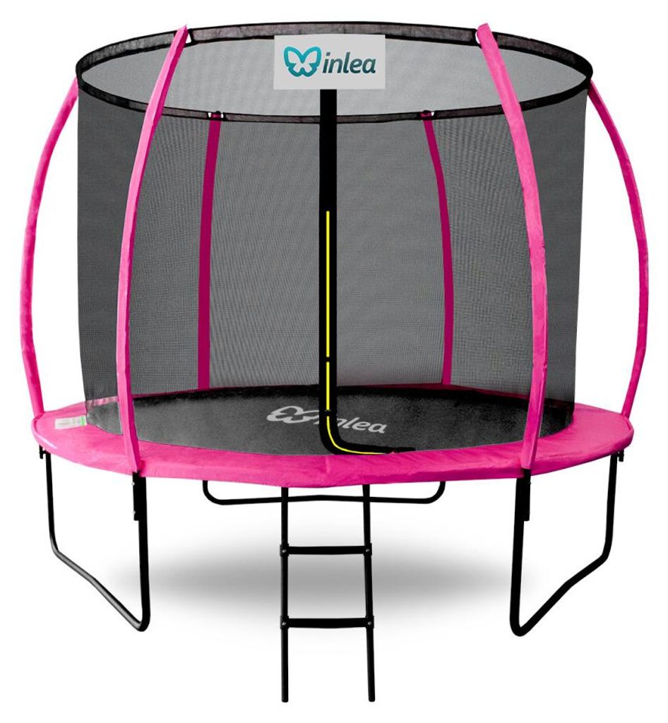 INLEA ULTIMATE Jump Trampolin 250 cm mit Innen-Sicherheitsnetz - Rosa