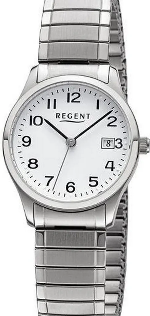 Montre Regent Femme F-1512 en acier inoxydable avec bracelet argenté