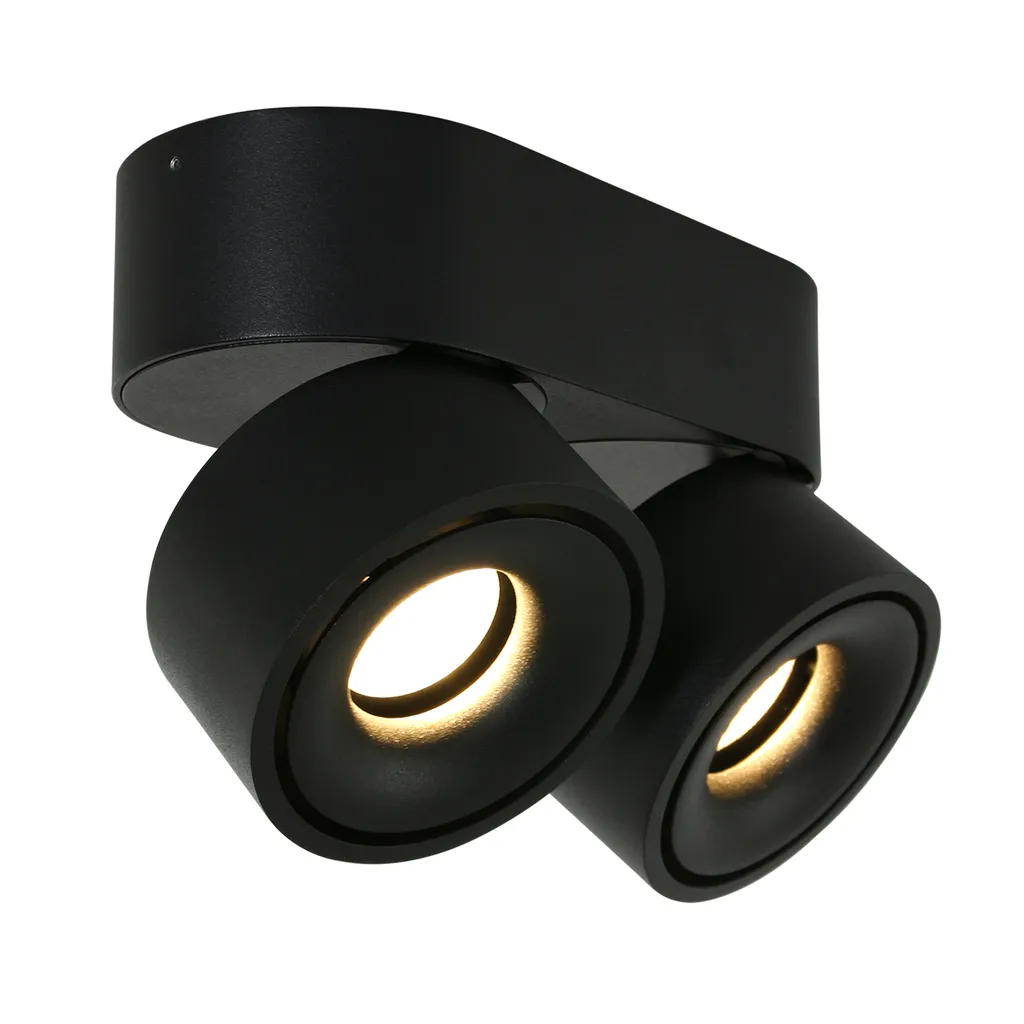 Spot en saillie Mexlite Fez Noir - Solution pour plafond sans encastrement