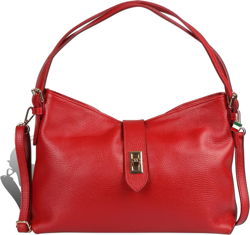 Borsa Donna Pelle Rosso Scuro Florence D2OTF185R6 Outfit Chic