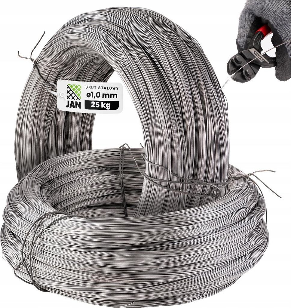 Draht Bienenstockrahmen Verzinkt Schwarz - 1,0 Mm - 4000 M - Schweißbar - 25 Kg