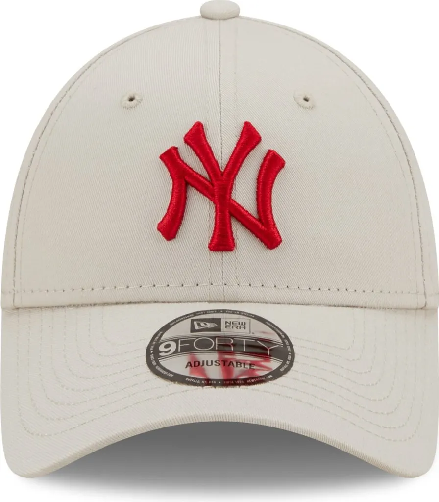 Casquette NY Yankees 9FORTY New Era Coton Stone avec Logo Brodé Relief - 5