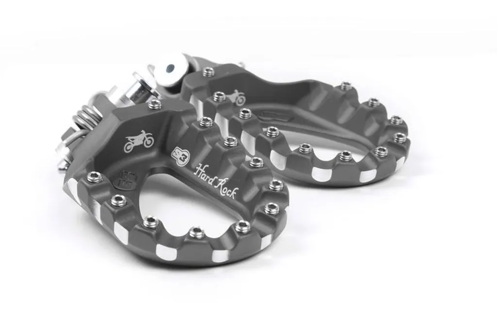 Repose-pieds S3 Hard Rock Enduro en aluminium titane pour moto tout-terrain