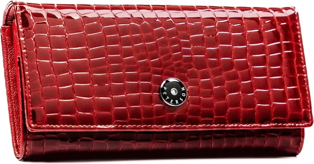 Portefeuille Peterson rovicky310460 rigide en cuir véritable