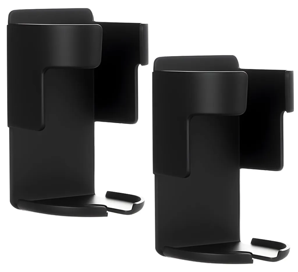 Support Brosse à Dents Électrique Sans Perçage Noir - Organiseur de Salle de Bain