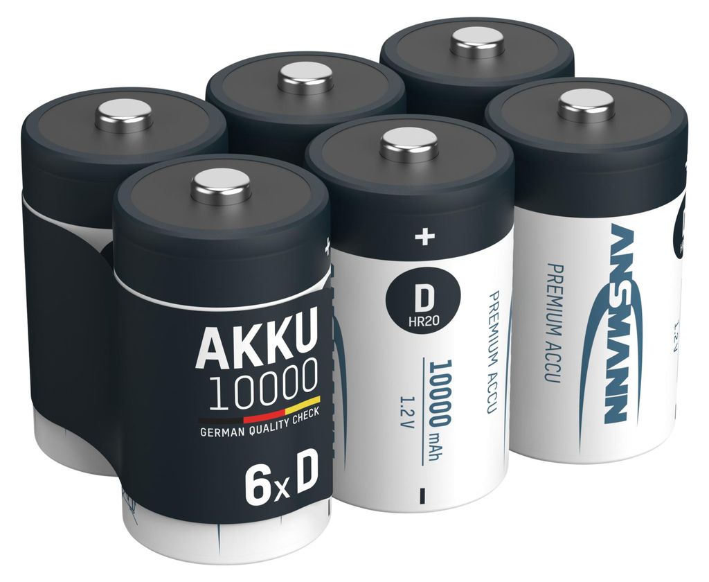 ANSMANN Akku Mono D 9300 mAh 1,2V NiMh, 6 Stück Produktbild 