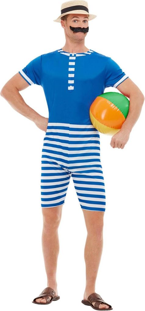 Smiffys - Kostüm Set für Herren SM2089 (L) (Weiß/Blau)