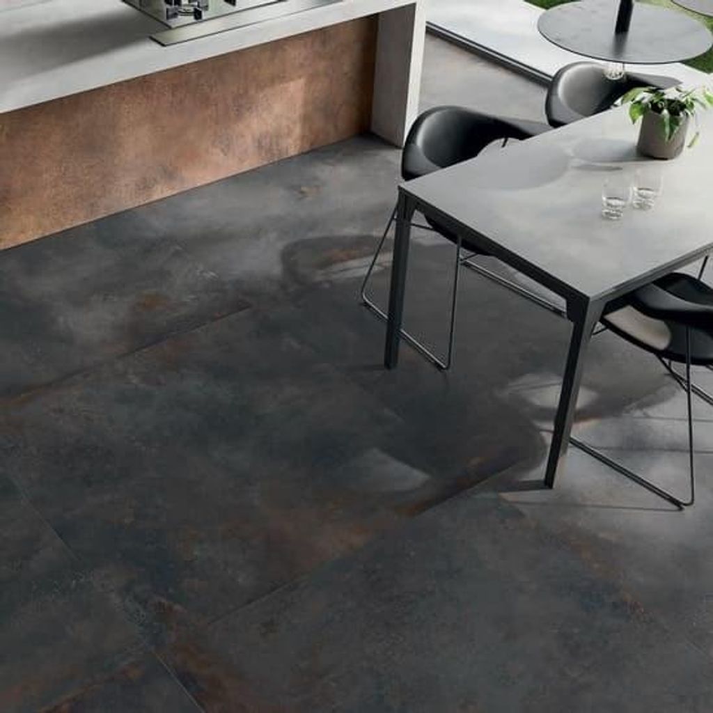 CASA39 Płytki z efektem metalu, czarne, 120 x 120 cm, Zdjęcie produktu 