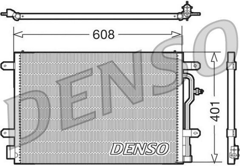 DENSO DCN02012 - OE 8E0260401D Klimakondensator für A4 (8E), A4 (8H), A4 (8K), A6 (4B), Exeo (3R)