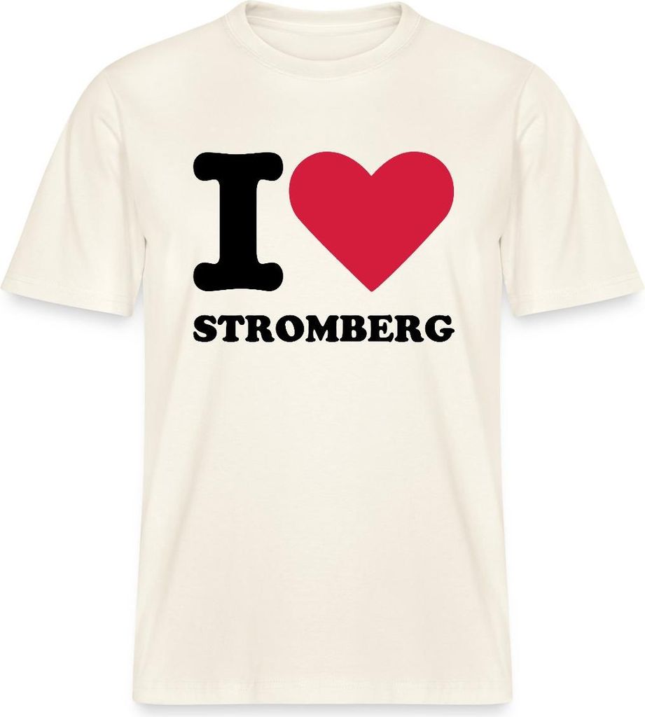 Spreadshirt Stromberg Fanartikel I Love Stromberg Relaxed Fit Uni T-Shirt, 3XL, Naturweiß