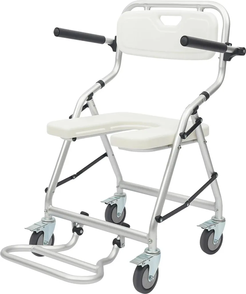 Chaise de toilettes roulante et fauteuil de garde-robe pour aînés