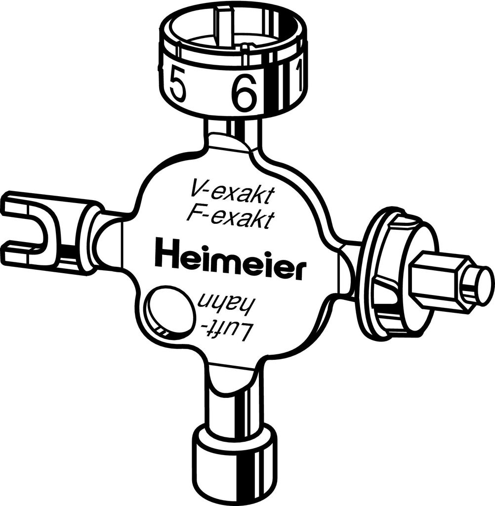 IMI HEIMEIER Univerzální klíč pro V/F-exakt, Regulux, Obrázek produktu 
