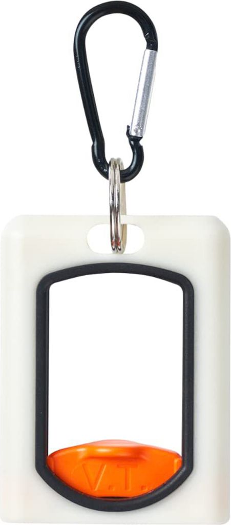 Fluoreszierender Kabelbinder-Organizer mit Karabiner, Kabel-Reißverschluss-Sparer, Halter für mehrere Kabelbinder, tragbares Hardware-Tool