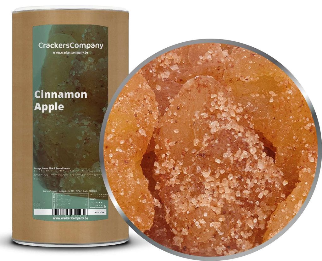 CrackersCompany Zimt-Apfel (Cinnamon Apple), Membrandose 700 g
