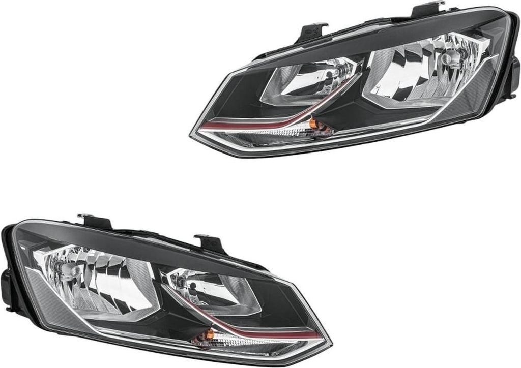 Hauptscheinwerfer-Set li re 12 V H7/H7 WY21W W5W FF Halogen HELLA für VW POLO