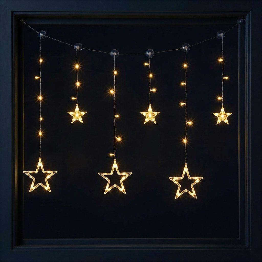 Tenda luminosa a LED bianca calda - 100 cm - Catena Immagine del prodotto 