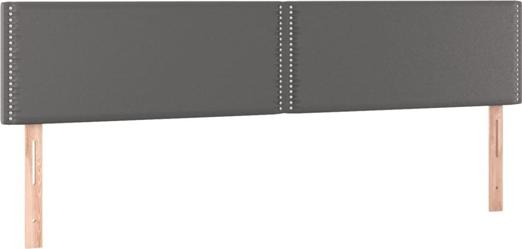 Kopfteile Grau 180x5x78/88 cm Kunstleder