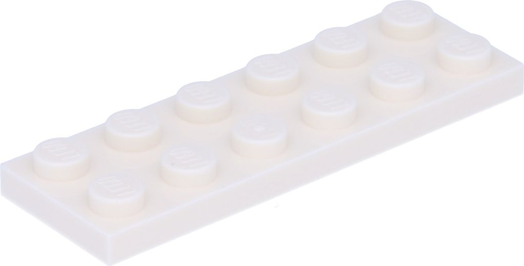 Lego 2x6 Platte 3795 - 250 Stück Weiß