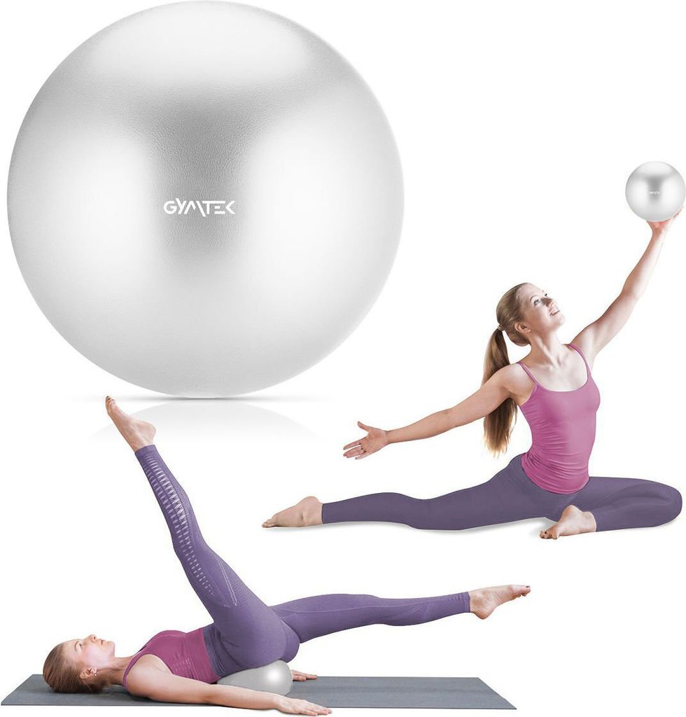 Queenfit Gymnastikball - 23 cm - Klein Pilatesball, Trainingsball, Fitnessball, Sitzball für Fitness, Pilates, Home Gym, Workout, Physiotherapie