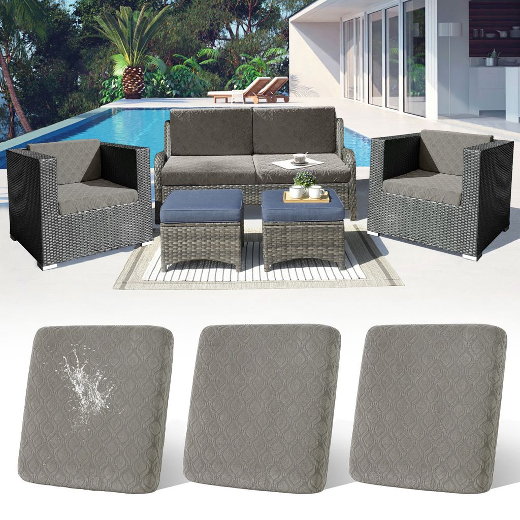 3 Stück Outdoor Kissen Wetterfest Sofabezug Wasserdicht Sofa Sitzkissenbezug Outdoor Sofa Überzug Bezüge Für Gartenpolster Sofa Cushion Cover S...