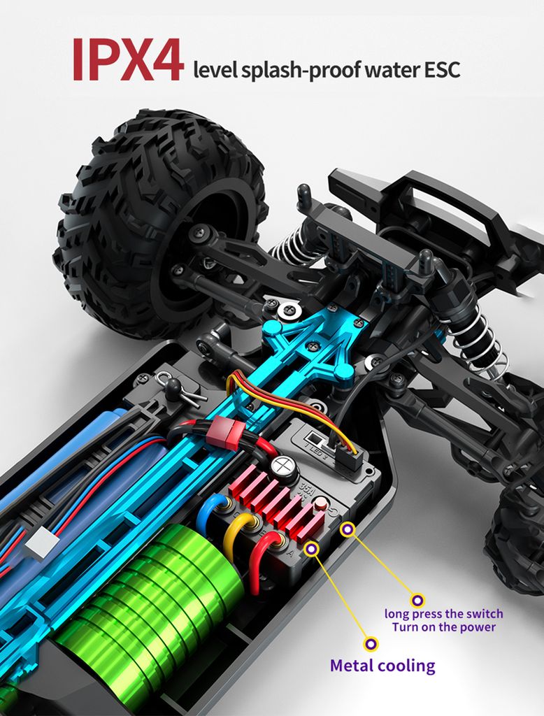 RC Auto 2,4 GHz 70 km/h High Speed 1/16 | Kaufland.de