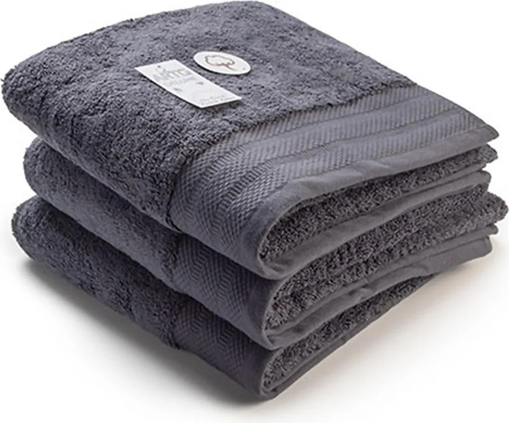 A&R AR603 | Asciugamano Eccellente Cotone Deluxe - 60 x 110 cm - Colore: Grigio Scuro - Dimensioni: 60 x 110 cm