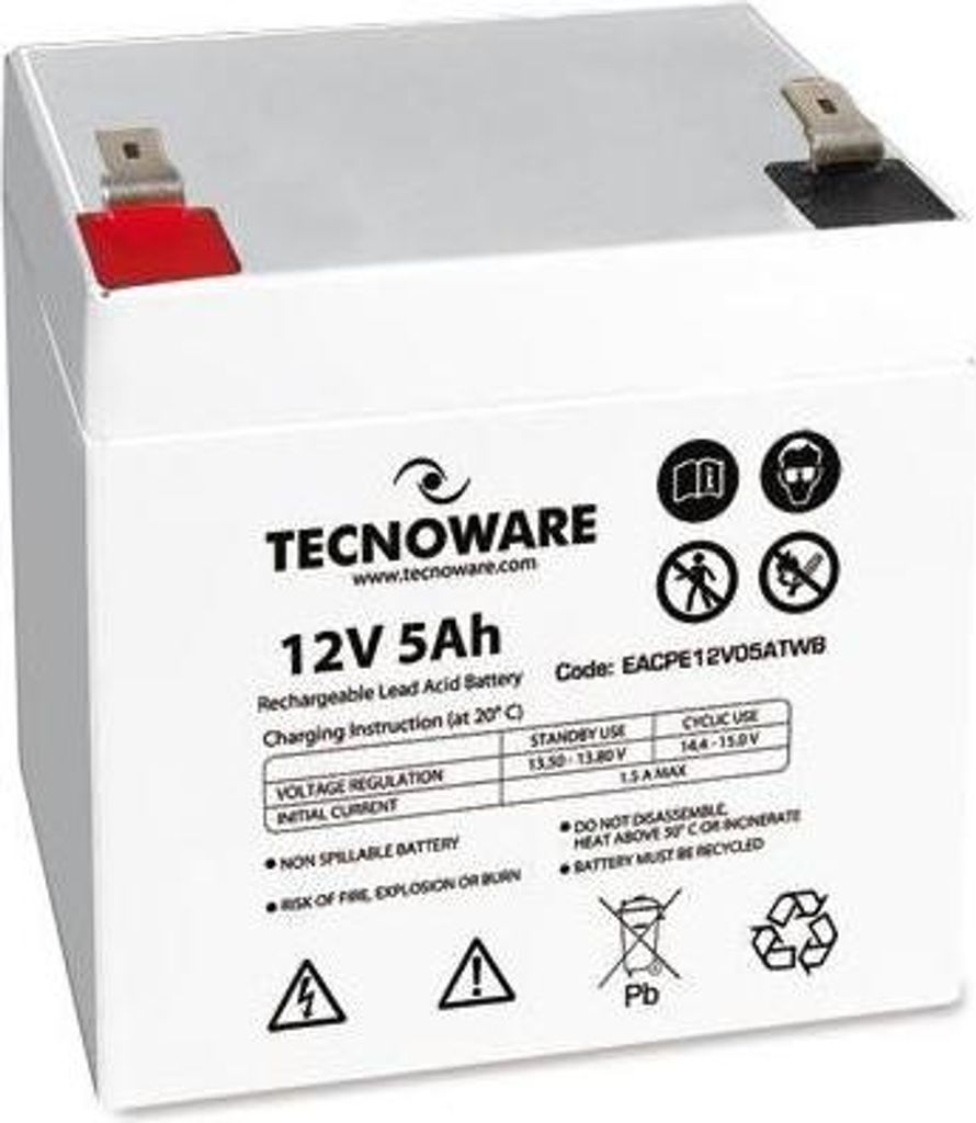 Tecnoware 5Ah Lead Acid Acido piombo (VRLA) 12 V Immagine del prodotto 