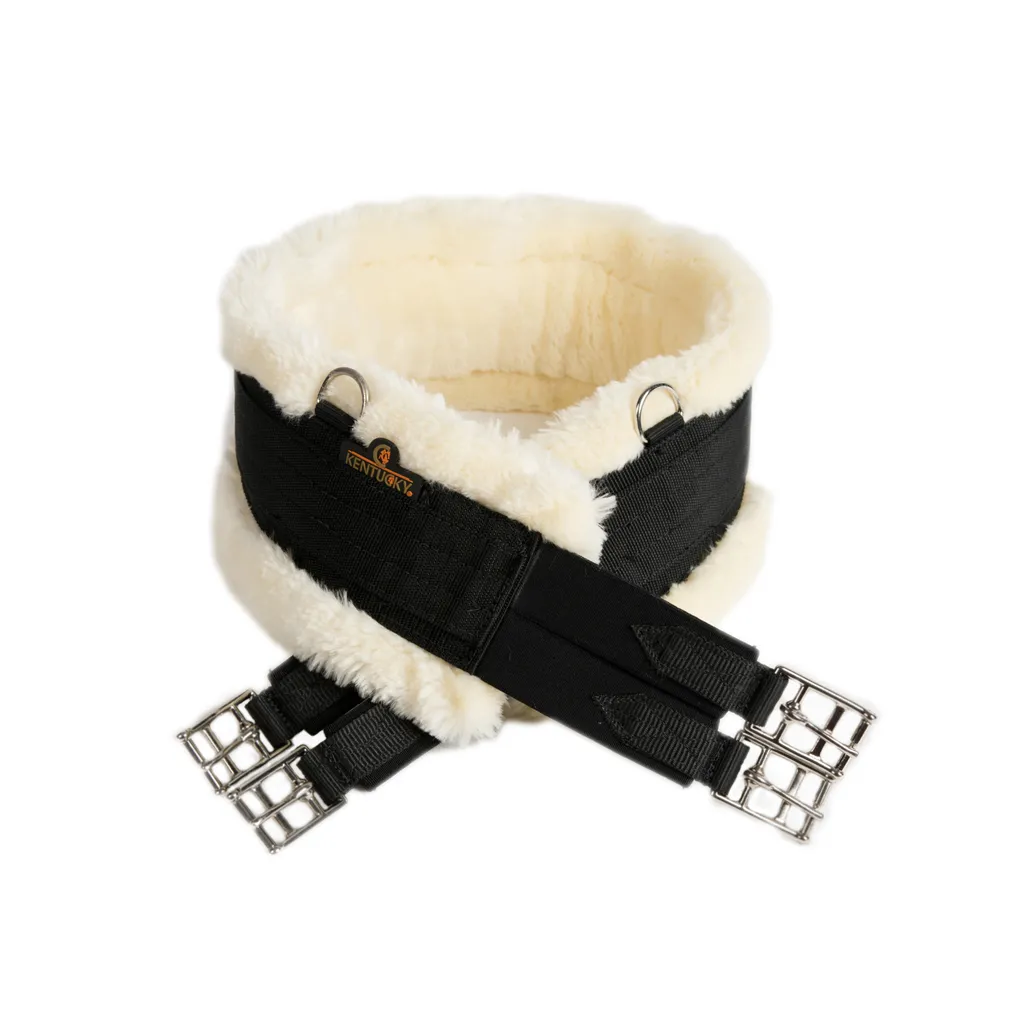 Sottopancia Kentucky Anatomic Sheepskin Girth Nero - Performance e Comfort