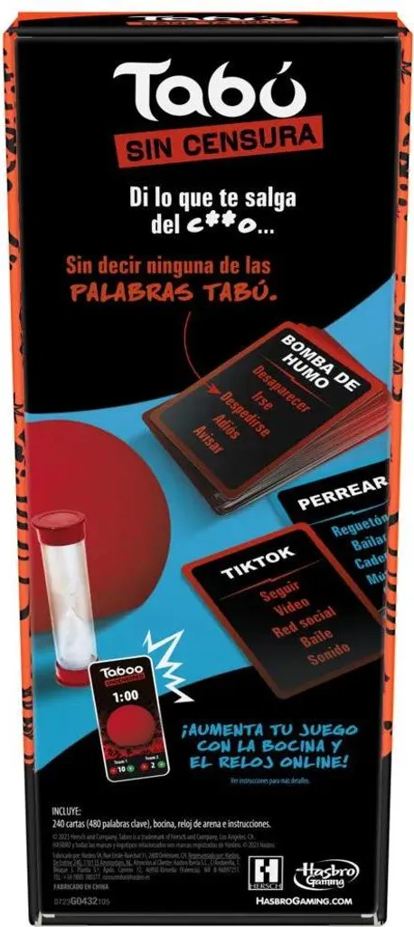 Taboo Uncensored Version Espagnole - Accessoire Idéal Soirée entre Amis