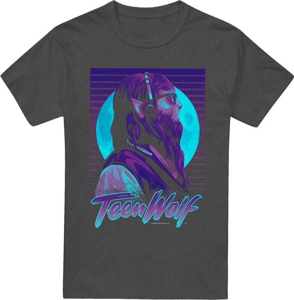 Teen Wolf - T-Shirt für Herren/Damen Uni, meliert TV23132 (XL) (Holzkohle)