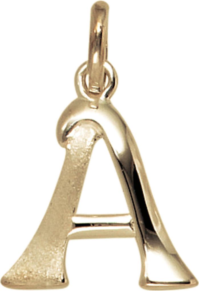 Anhänger Buchstabe A 375 Gelbgold 15x12,6mm Halsschmuck Buchstabenanhänger