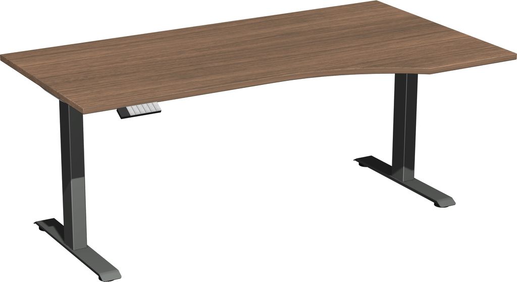 Geramöbel Tisch Elevate Basic re 1800x1000x730-1230mm an/nu