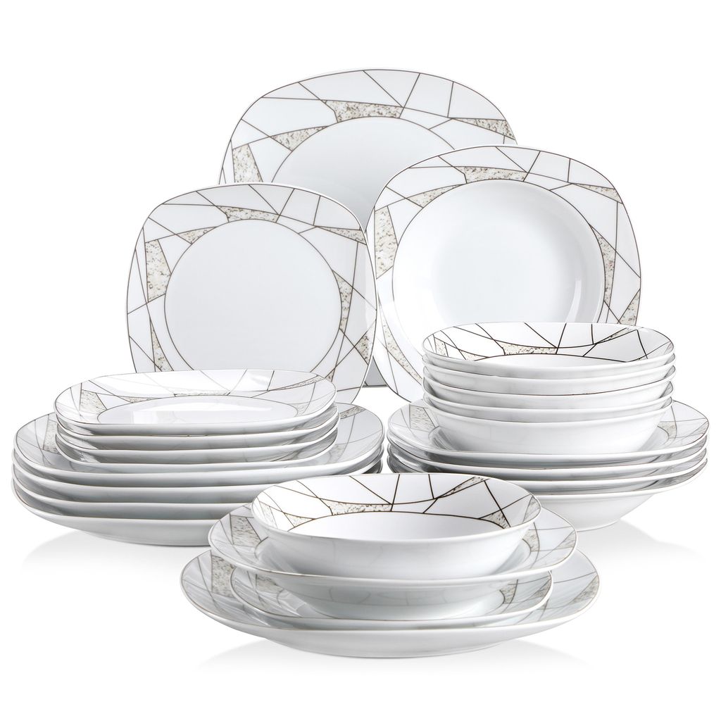 VEWEET Porzellan servies 'Serena', 24-delig servies, Productafbeelding 
