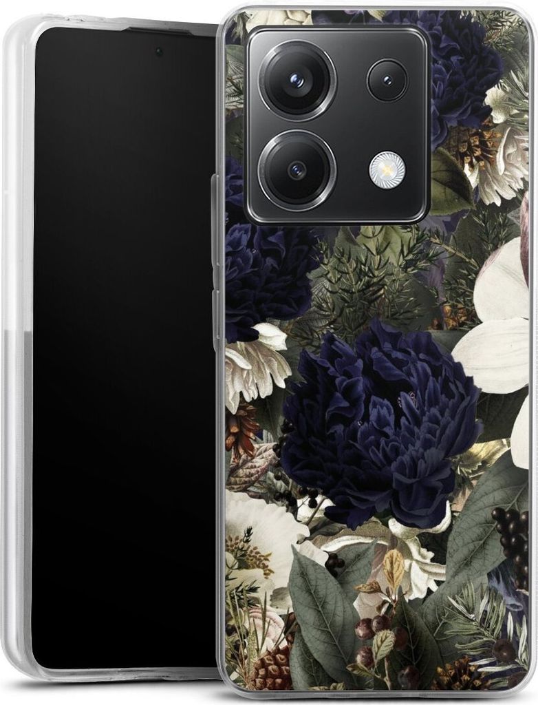 DeinDesign Handyhülle für Xiaomi Poco X6 Silikon Hülle Case Smartphone Schutzhülle Blumen Utart Vintage