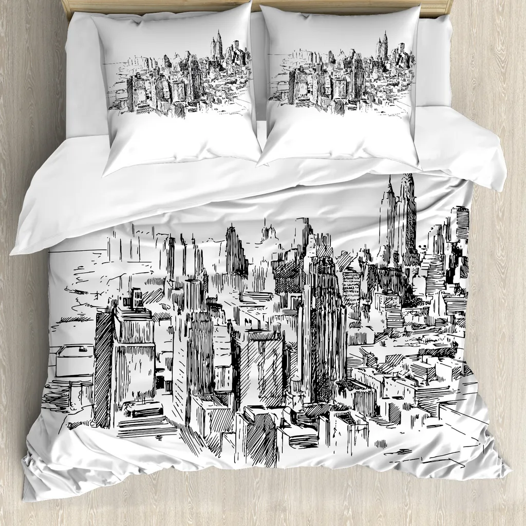 Copripiumino New York ABAKUHAUS 155x220: Antiacaro e Design NYC