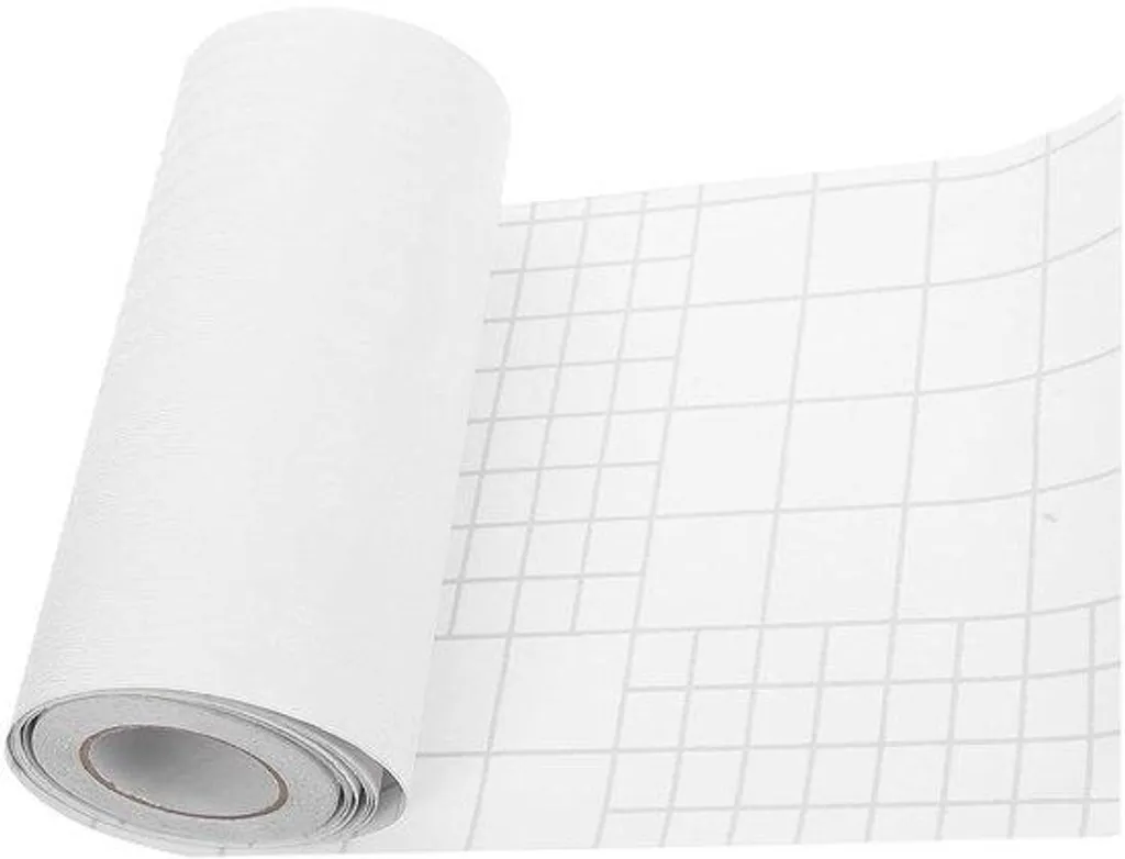Revêtement de sol PVC blanc souple adhésif et amovible 30x30 cm 10pcs