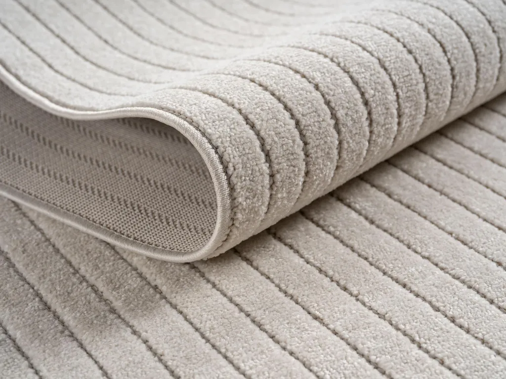 Nova Luo Tapis Poils Ras Coureur 80x250cm Crème - Tapis de Passage Chic - 4