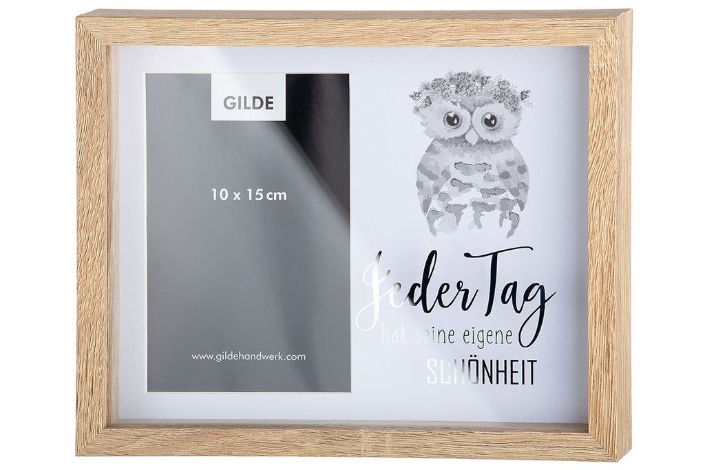 Gilde Fotorahmen "Herbstzauber" MDF naturfarben 21622