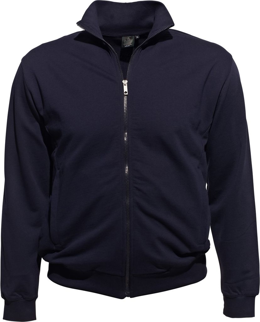 Übergrößen Basic-Trainerjacken Sweatjacke AHORN SPORTSWEAR Blau 5XL