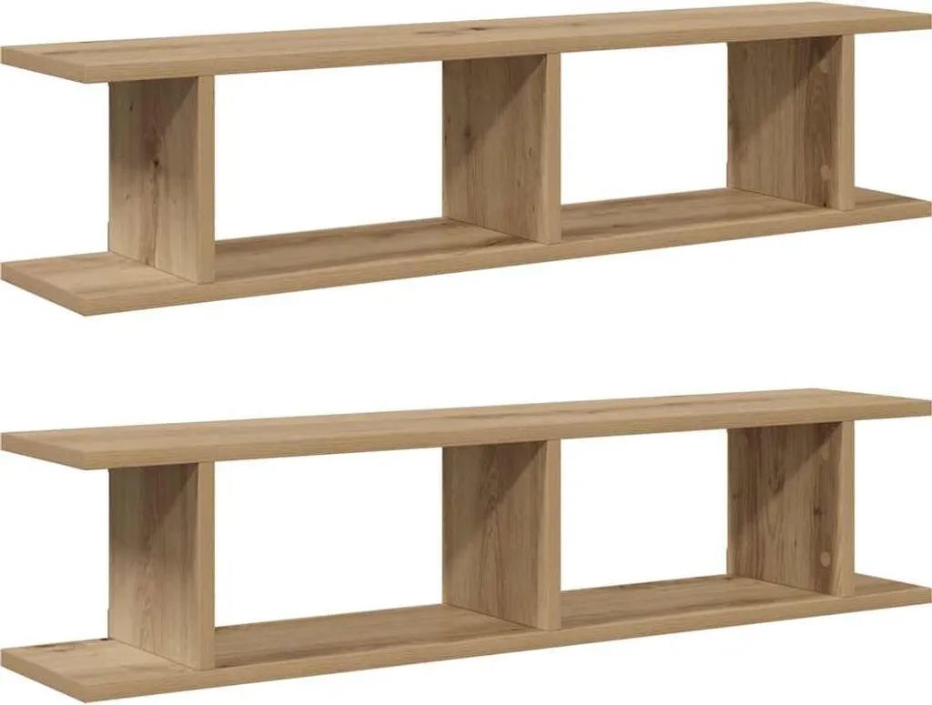 vidaXL Mensole Parete Rovere Artigianale 90cm - Crea la tua Parete