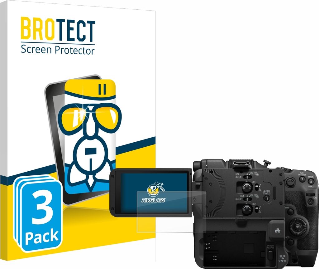 3x BROTECT Schutzglas für Canon EOS C400 Schutzfolie Panzer Produktbild 