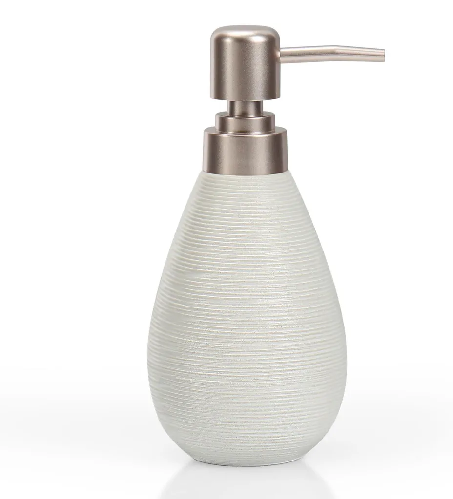 Distributeur de savon en céramique artisanale, flacon robuste 350ml