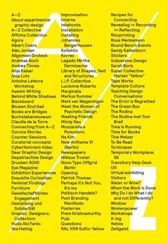 Livre On the Edges of Graphic Design from A-Z : l'essentiel du design