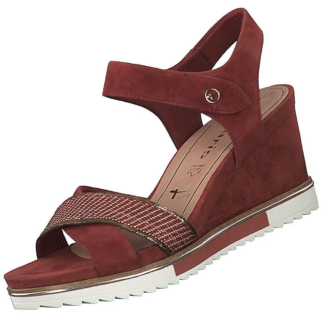 Tamaris Damen 1-1-28348-22 Riemchensandalen bordeaux (Größe: 38)-