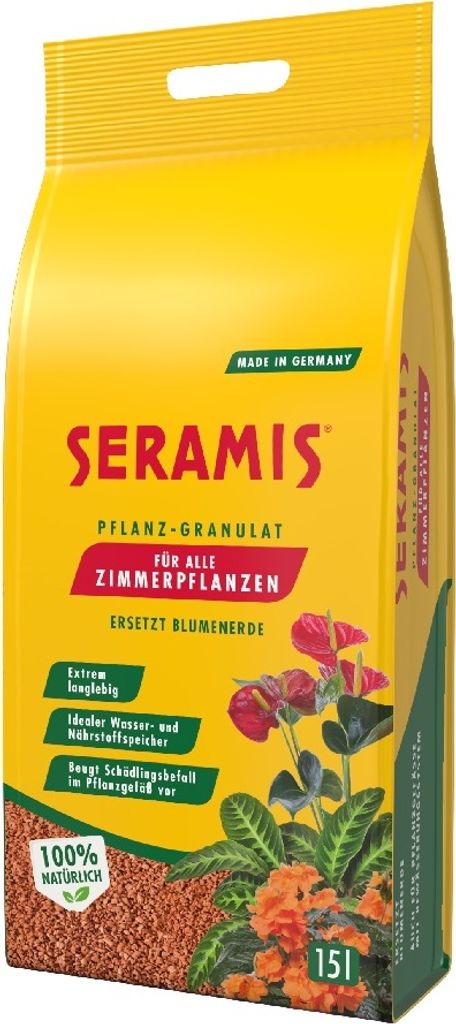 Seramis Pflanz-Granulat für alle Zimmerpflanzen, 15 Liter, Produktbild 